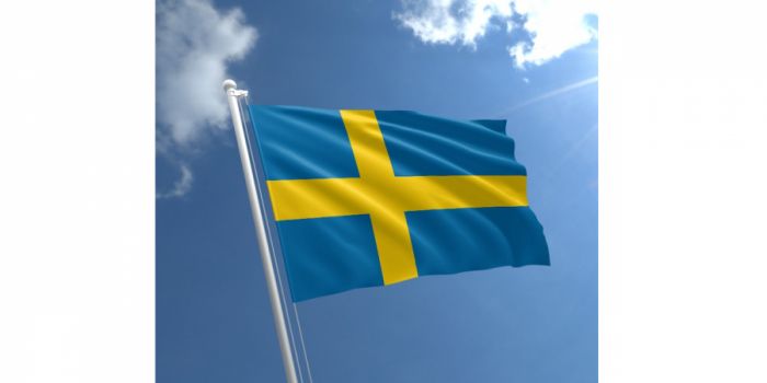 დროშა ნაჭრის შვედეთი, 90X150სმ.
