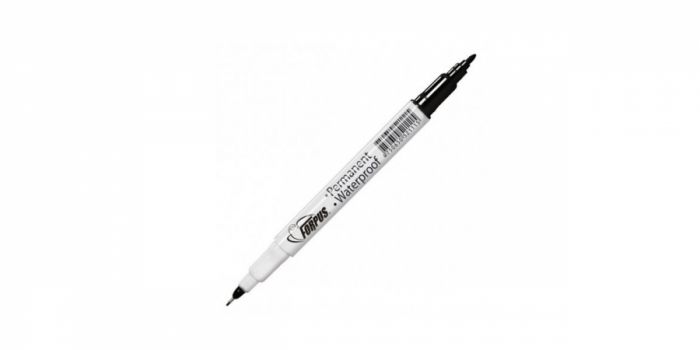 Permanent marker, with double tip, Black, Forpus