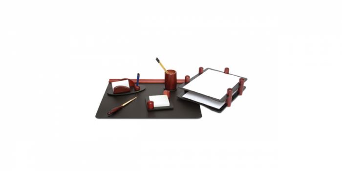 Executive desk set made of Wood, with 6 Items, Forpus