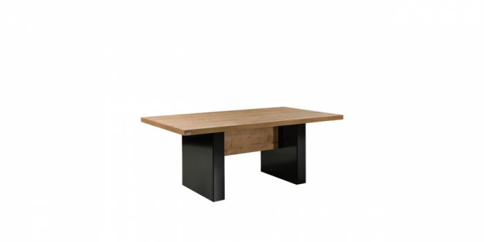 Conference table, Oak / black