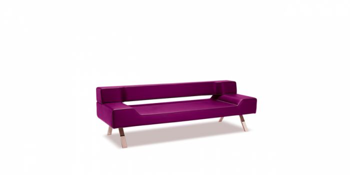 Sofa 3 seater, FANCY, leather