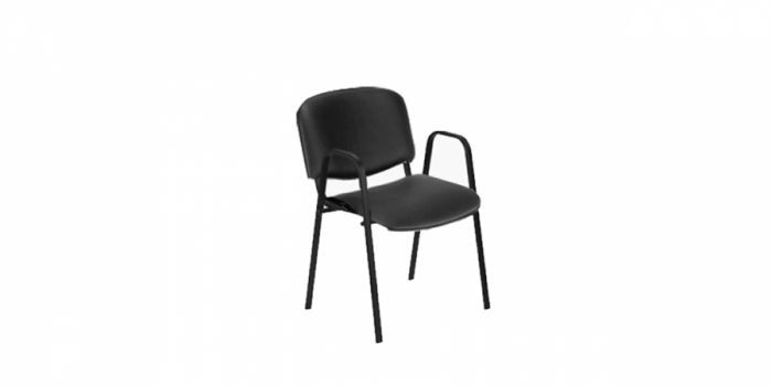 Chair ISO W, metal handle, leather
