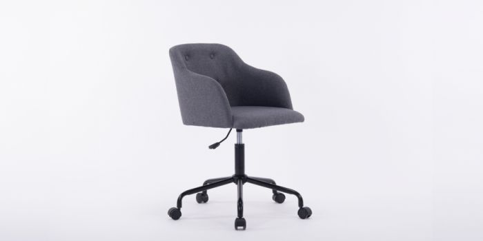 Bar chair with fabric surface, metal foot