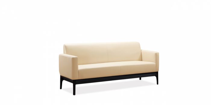 Sofa 3 seater with leather surface