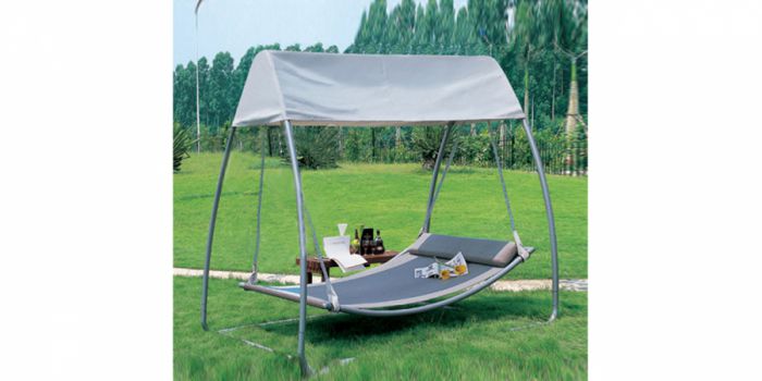 Bed-swing with fabric, With insect net