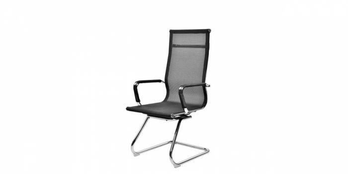 Conference chair with mesh surface