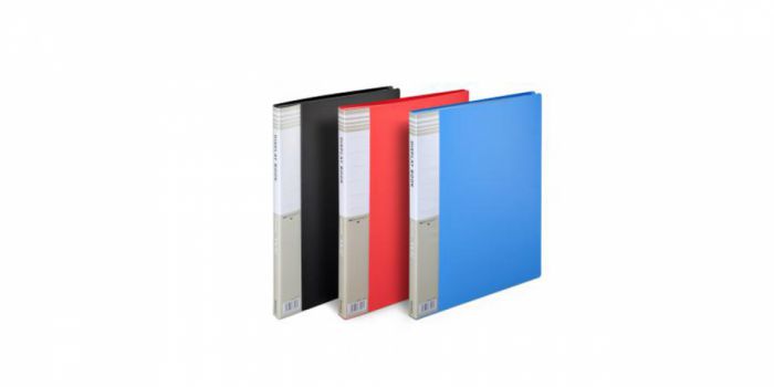 File folder plastic, A4, with 20 files
