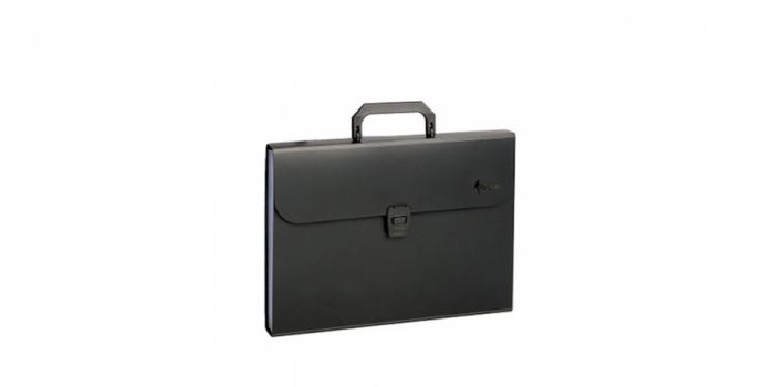 Folder bag A4, 12 compartments, black