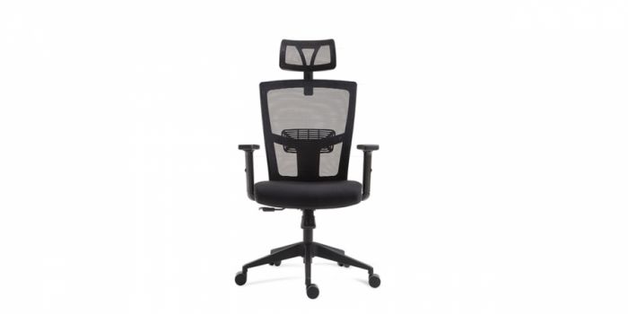 Mesh chair with headrest, Fabric chair with headrest,