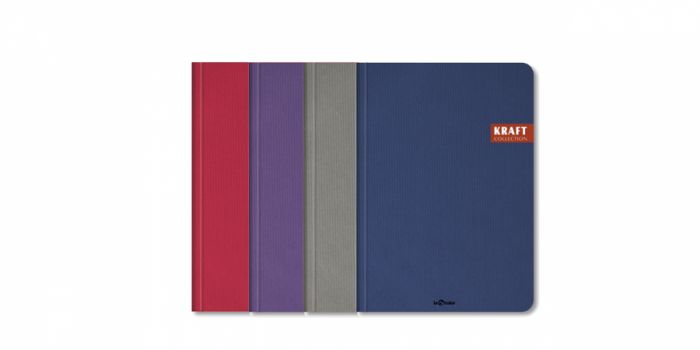 Notebook A5, Kraft, Squared