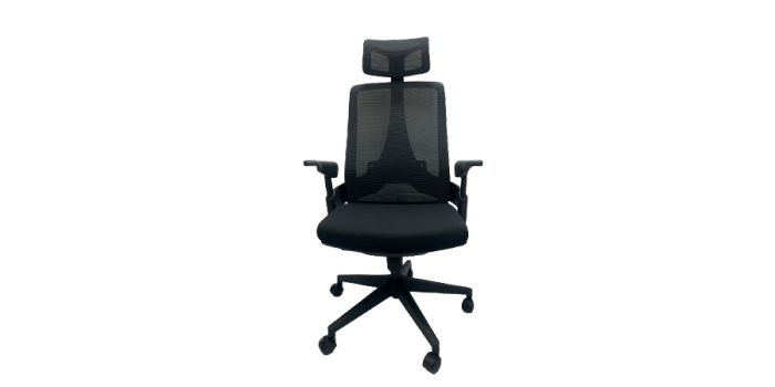 Chair with breathable mesh & nylon foot, Flexible headrest