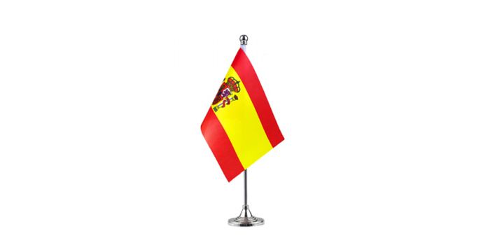 სამაგიდე დროშა ესპანეთი 15x22სმ,