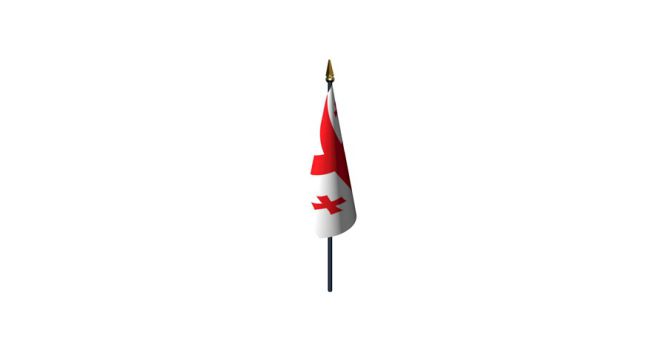 Table flag Georgia