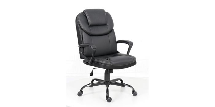 PU chair, Fixed PP armrest with PU padding