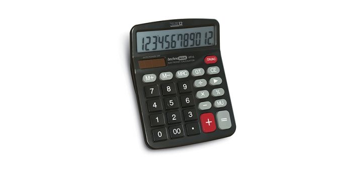 Electronic Calculator, 12 digits, MAS