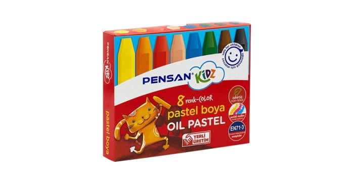 Oil Pastel, 8 colour