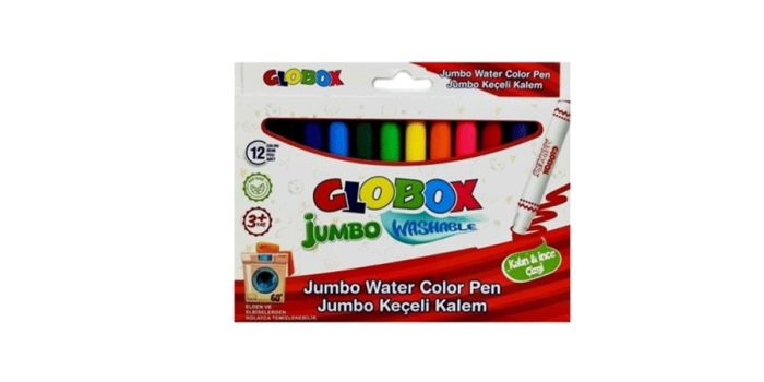 ფლომასტერი Globox-Jumbo, 12 ფერი