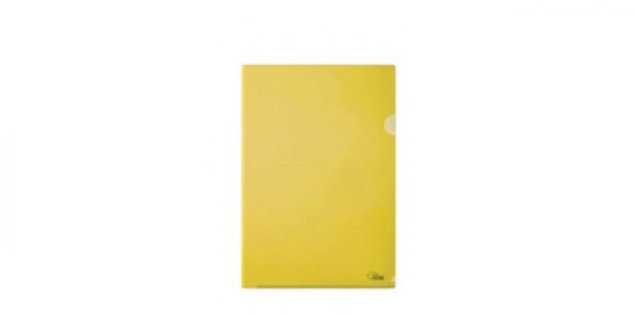 Corner file Forpus, A4, plastic, yellow