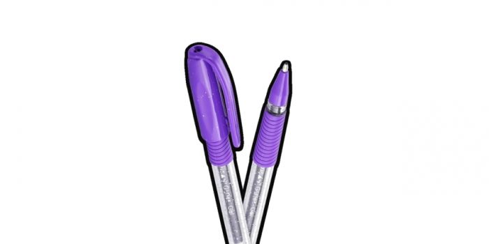 Gel pen Pensan, glitter, purple