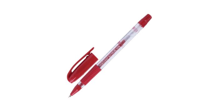 Gel pen Pensan, glitter, red
