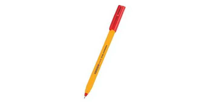 Pensan-Honey Triangle ballpoint pen, red