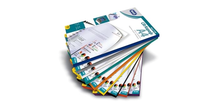 Binder cover MAS, plastic A4, blue