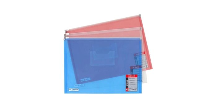 Folder Globox, A4, with zipper