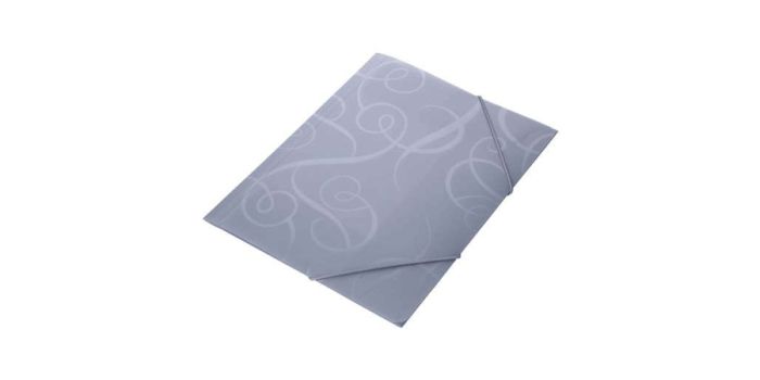 Folder A4, plastic, gray, with two elastic bands, Forpus