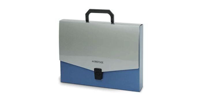 Folder bag A4 plastic, 12 compartments, blue, Forpus