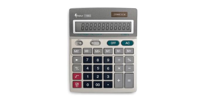 Calculator desk 10 digits, Forpus