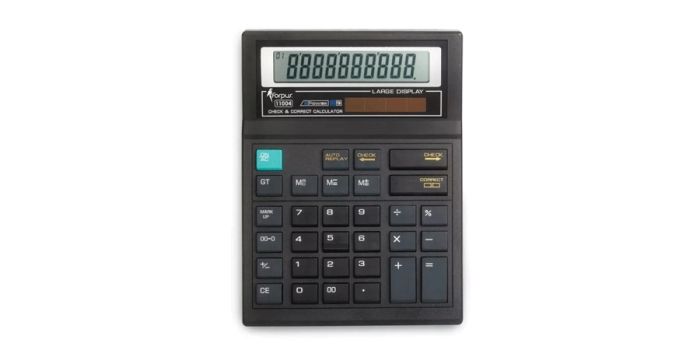 Calculator desk 10 rows Forpus