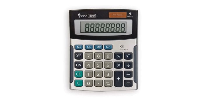 Calculator desk 8 digits, Forpus