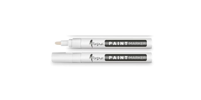პერმანენტ მარკერი თეთრი PAINT, Forpus