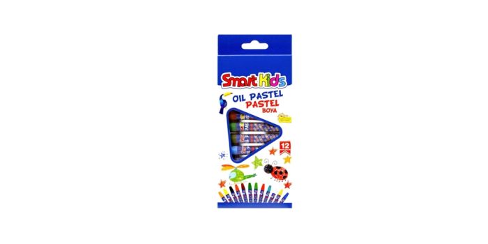 ზეთოვანი პასტელი Globox-Smart kids, 12 ფერი