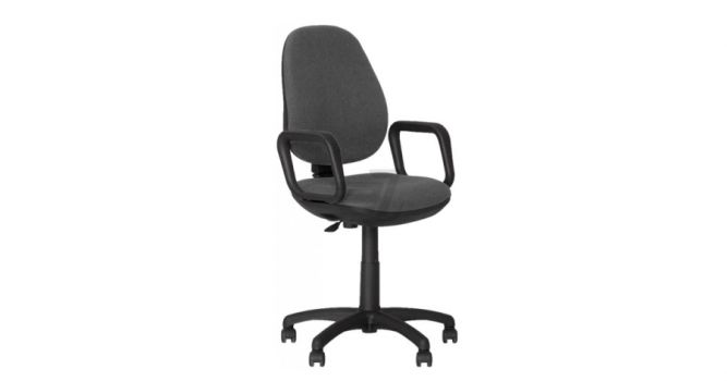 Office chair Comfort, gray fabric
