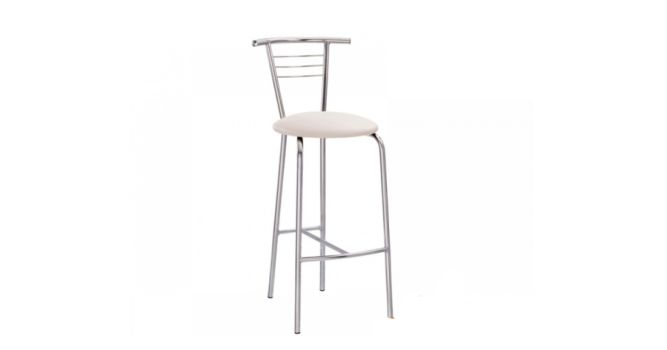 Bar stool TINA HOKER, beige leather