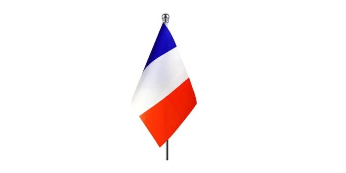 Table flag, France