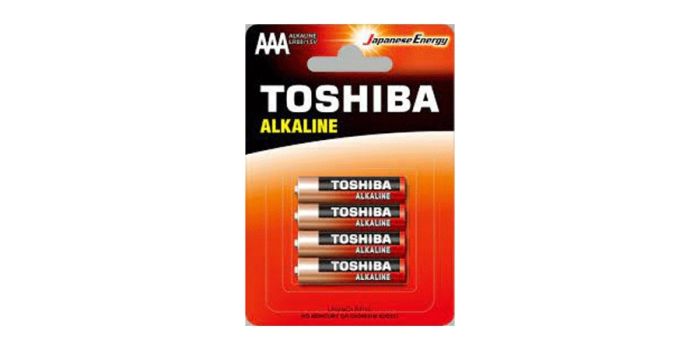 შეკვრა ელემენტების 4-ცალიანი, AAA , Toshiba Alkaline