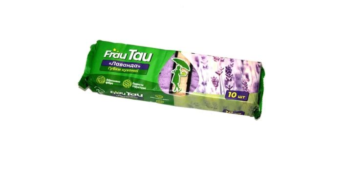 Kitchen sponge Frau, 10 pieces,