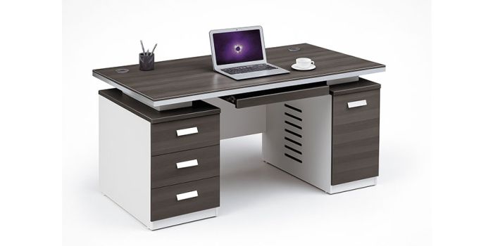 Office desk with drawers, MONO