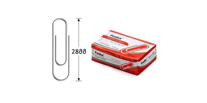 Metal paper clips, 28mm