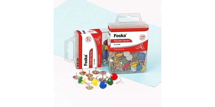 Colored thumbtacks, 100 per box