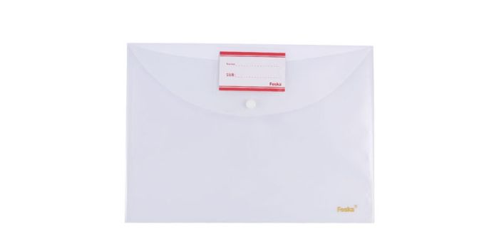 A4 Transparent Snap-Button Folder