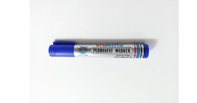 Permanent marker, blue
