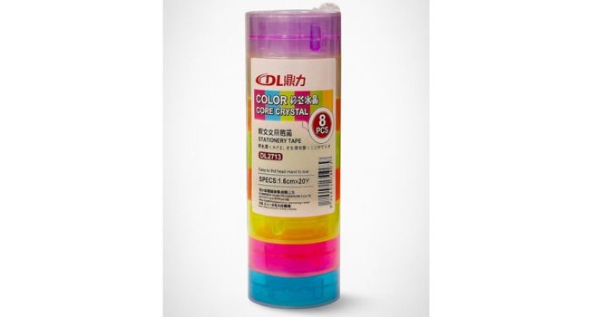 Stationery adhesive tape, pack of 8