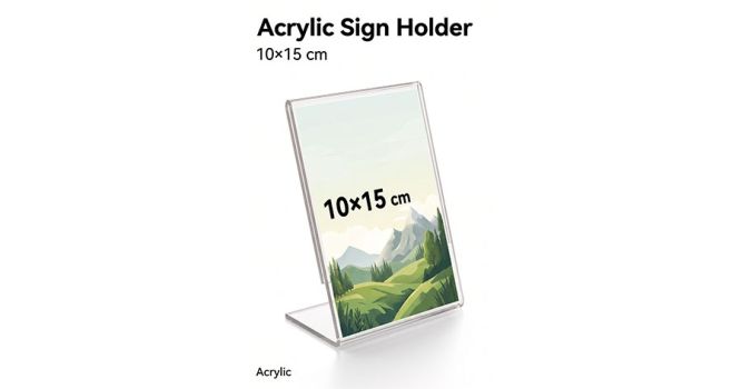 სამაგიდე ფირნიში ვერტიკალური, A6, 10X15cm