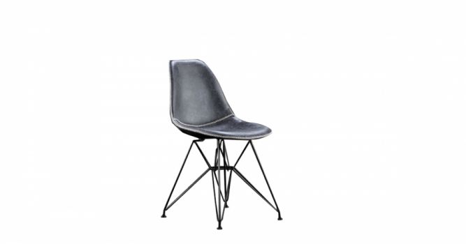 Bar chair PU covering, grey