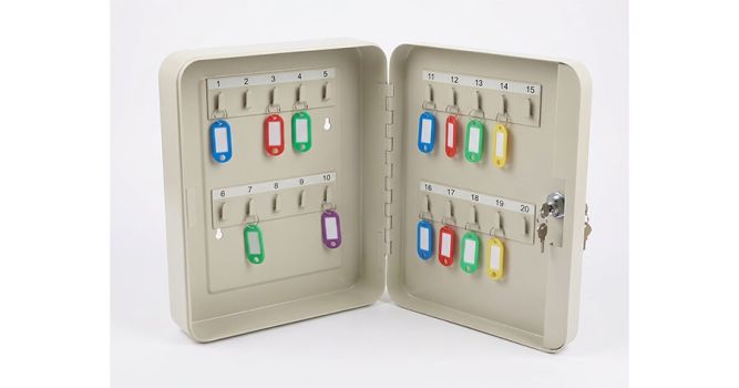 Key cabinet, for 20 keys