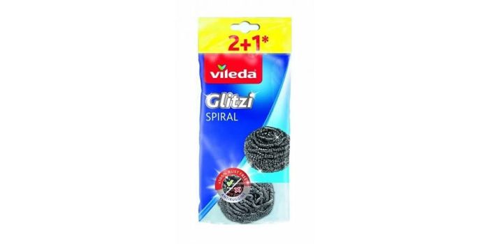 Vileda Steel Scourer, No. 2+1