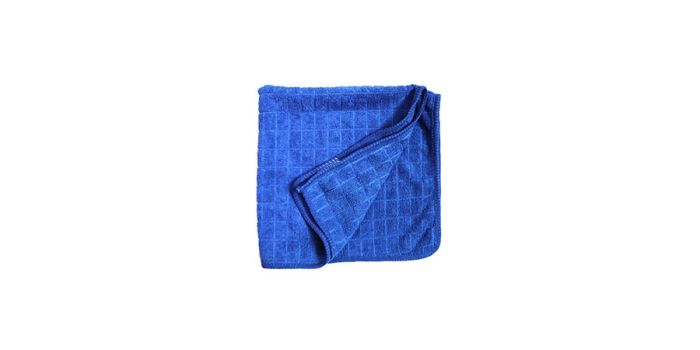 Glass cleaning cloth, 40x40 cm, blue